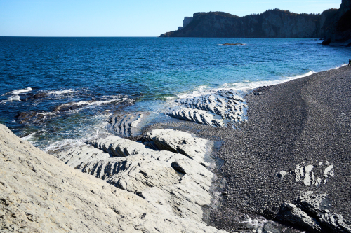 Eau,Plage,Cap Bon-ami,Milieu naturel,Forêt,Parc Forillon,Saison,Automne,Parc provincial,Jour,Temps